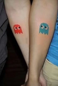 情侣纹身：适合恋人的一组成对纹身图案