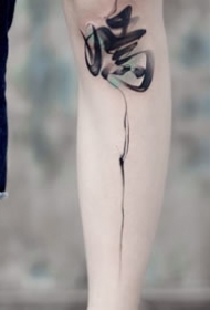 一组中国风书法汉字纹身图片