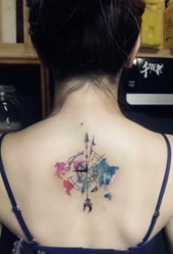 好看的的一组彩色小清新纹身图案9张