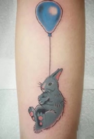 9张关于气球的小清新纹身作品赏析