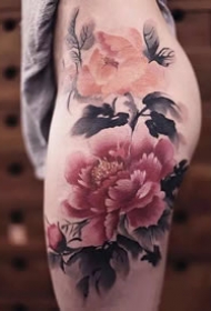 水墨风格的中国传统纹身作品图片