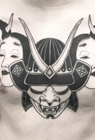 一波日式风格的黑灰个性纹身欣赏