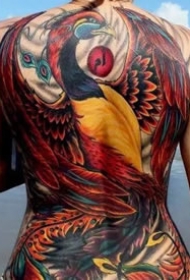 女性的一组美丽大满背纹身图片