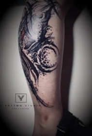 帅气的一组暗黑花体字纹身赏析