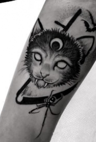 暗黑风格的一套黑色纹身作品欣赏