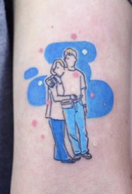 好看的一组紫色简约小清新纹身图片缩略频道推荐图