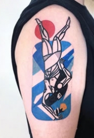 18张涂鸦风格的彩色纹身图案