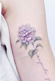 唯美的一组适合女生的小清新彩色纹身