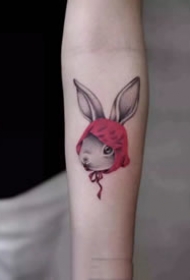 小臂和小腿的一组简单动物纹身欣赏