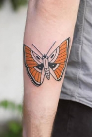 old school里的小清新蝴蝶纹身图案