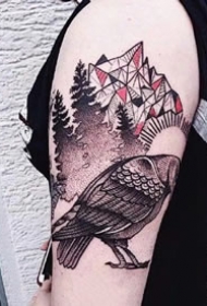 很好看的大臂腿部等个性动物纹身图