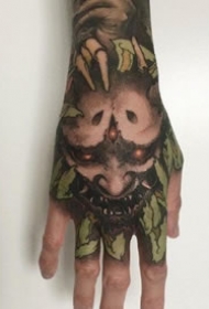 霸气的一组暗黑满手背纹身作品赏析