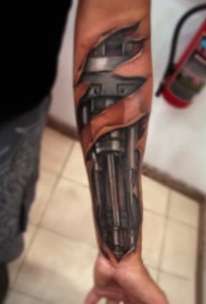 很逼真的3D立体真实纹身图案