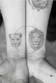 9张很好看的小清新情侣纹身图片