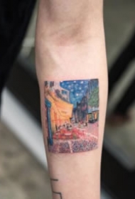 手臂上的世界名画与纹身搭配欣赏