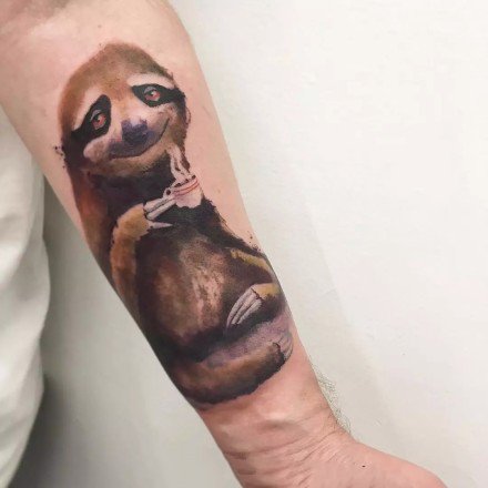 一组别致的暗水彩纹身图案