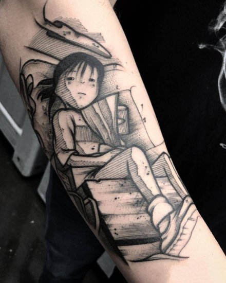 25组个性的暗黑灰纹身作品图