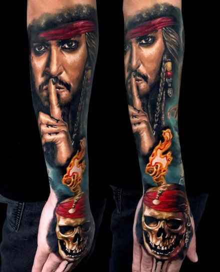 纹身与电影相结合的一组作品欣赏