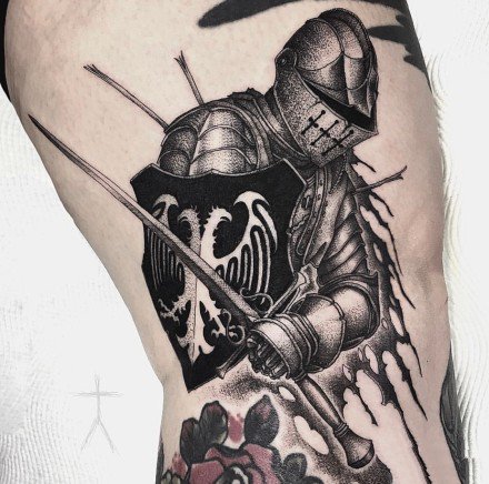 暗黑幽灵骑士纹身图案9张