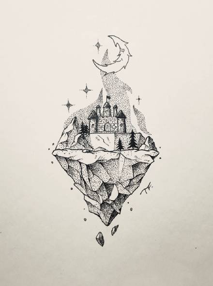 39组创意设计黑灰纹身手稿素材