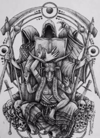 9张暗黑死神纹身手稿图片欣赏