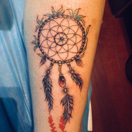 漂亮的9张唯美捕梦网纹身图案