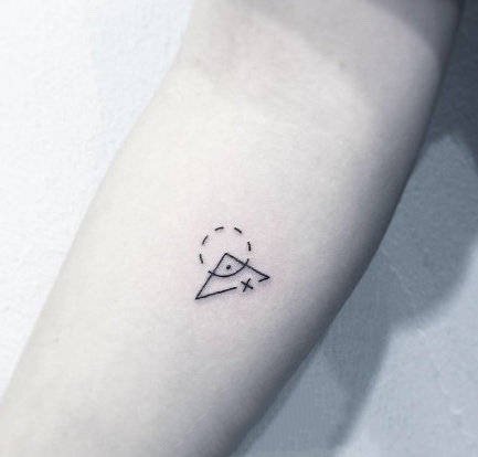 极简风格的黑色小清新纹身作品18张