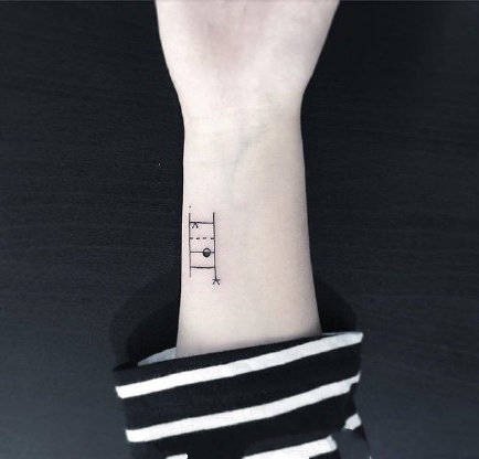 极简风格的黑色小清新纹身作品18张