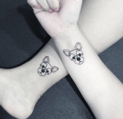 极简风格的黑色小清新纹身作品18张