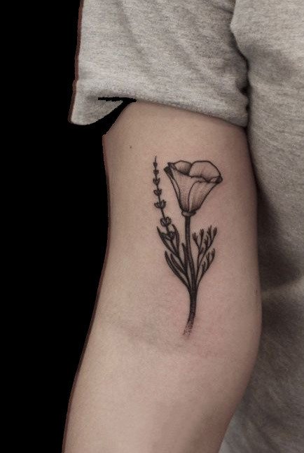 极简风格的黑色小清新纹身作品18张