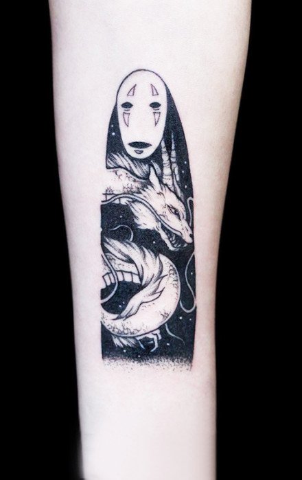 极简风格的黑色小清新纹身作品18张