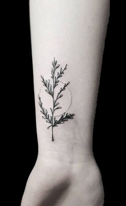 极简风格的黑色小清新纹身作品18张