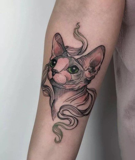 好看的一组彩色纹身作品欣赏