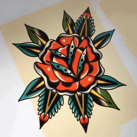 41组school彩图纹身手稿图片