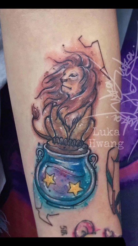 适合水瓶座的一组小清新纹身图片