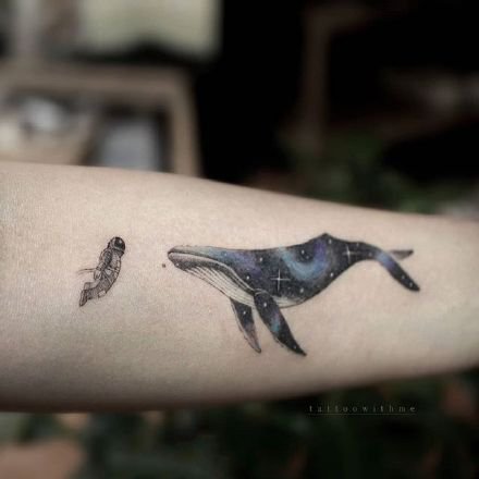 18组好看的鲸鱼刺青图片欣赏