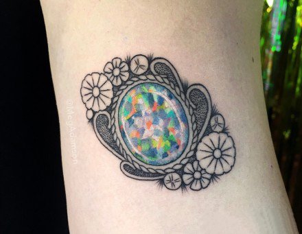 26组宝石主题的创意纹身图案+宝石,钻石