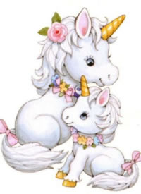 很可爱的一组小独角兽素材图片欣赏
