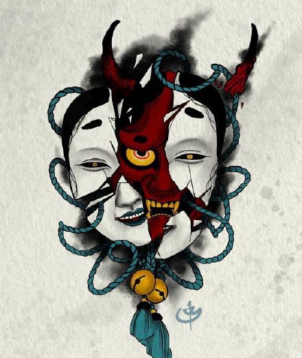 45张日式传统小图纹身手稿图案