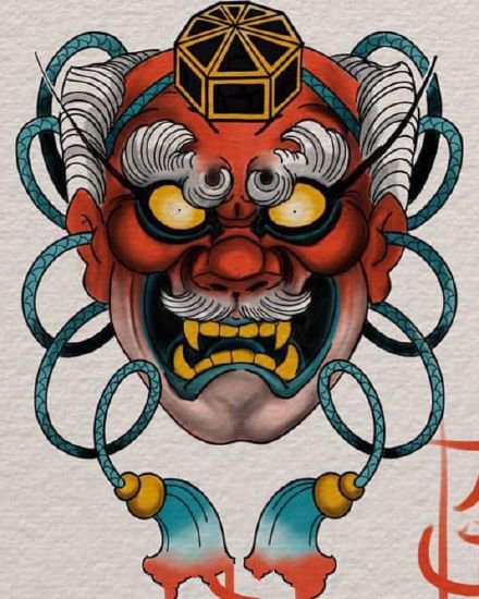 45张日式传统小图纹身手稿图案