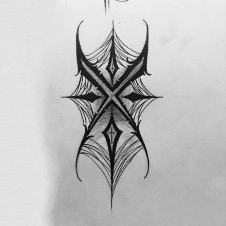 42组花体字英文纹身手稿图片