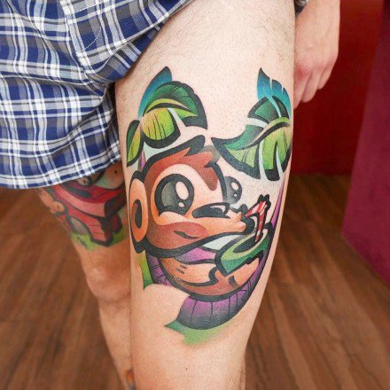 35组水彩与时尚元素结合的纹身图案