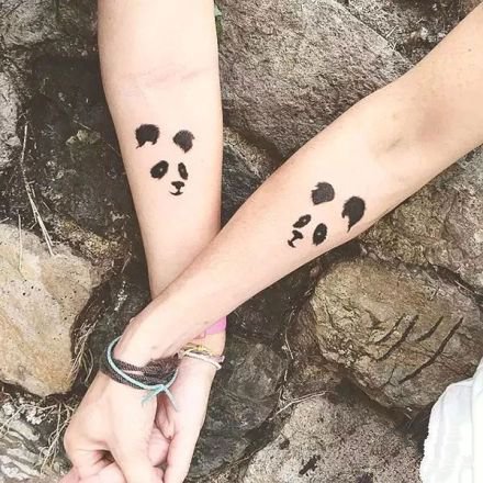 16组情侣恋人成对的好看小清新纹身欣赏