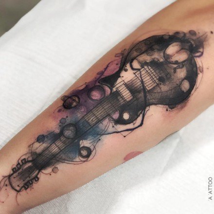 27组水彩色的小清新纹身图案