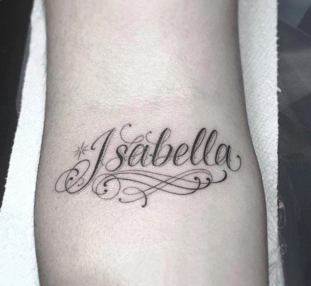 好看的一组英文花体字纹身作品