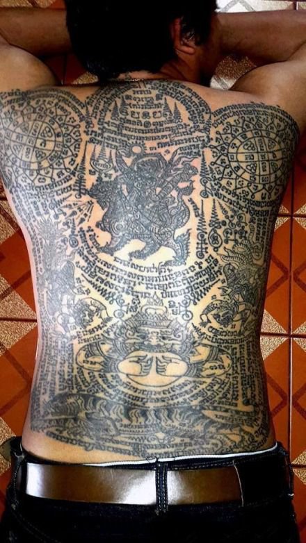 泰国独有的宗教刺符纹身图案9张