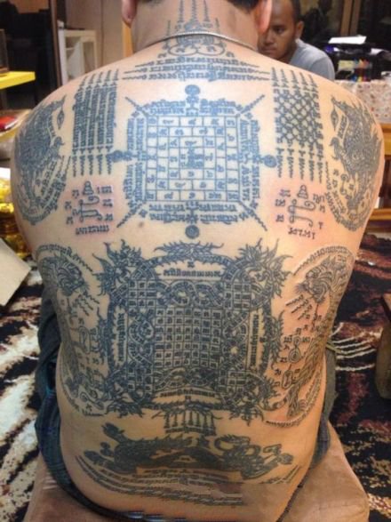 泰国独有的宗教刺符纹身图案9张