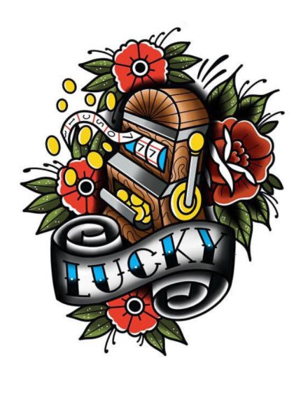 30组好看的oldschool彩色纹身手稿图案