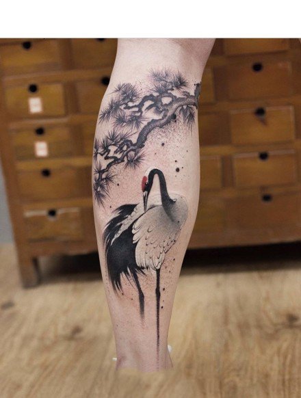 17张水墨中国风纹身图案作品欣赏