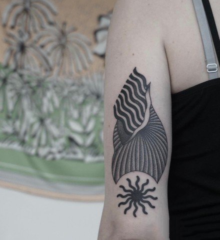 45张欧美小黑灰纹身图案欣赏